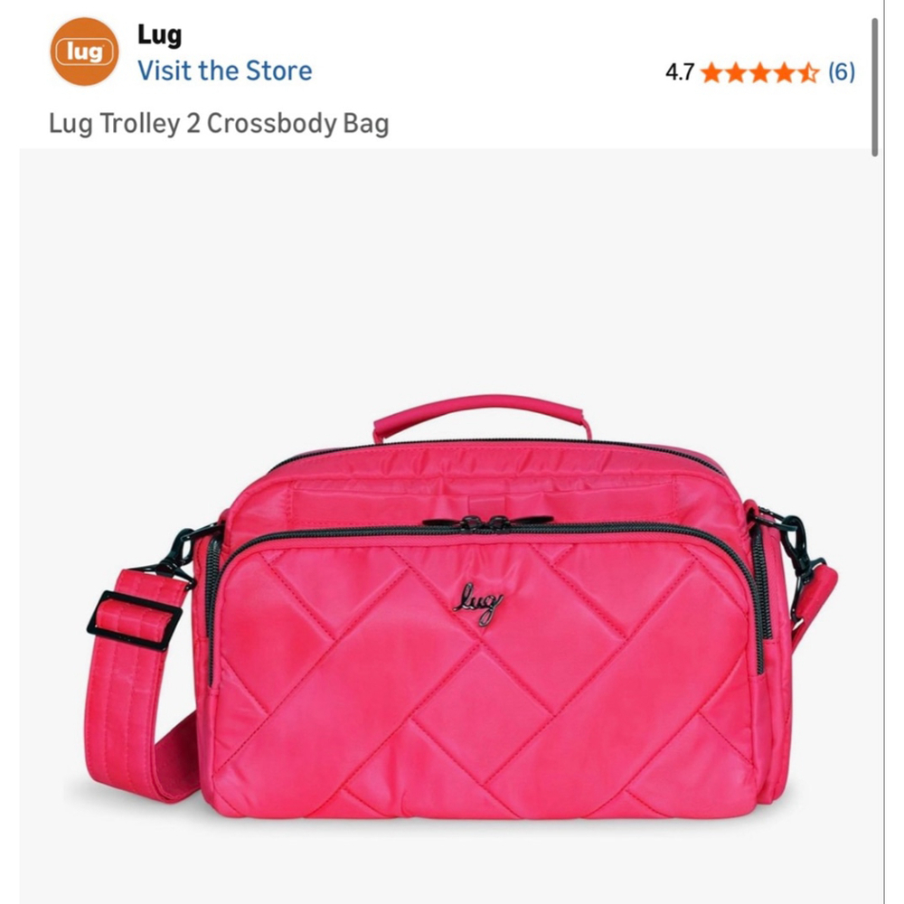 NWT Lug Magenta Trolley 2 Crossbody Bag
